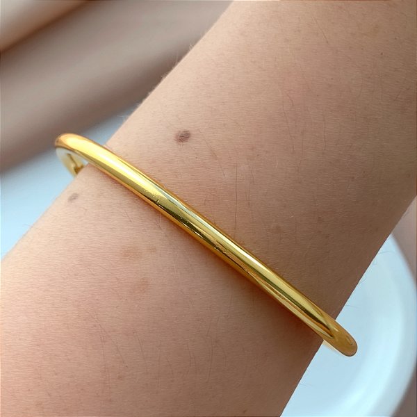 PULSEIRA ARO FIO TUBO FOLHEADO A OURO 18K⭐️