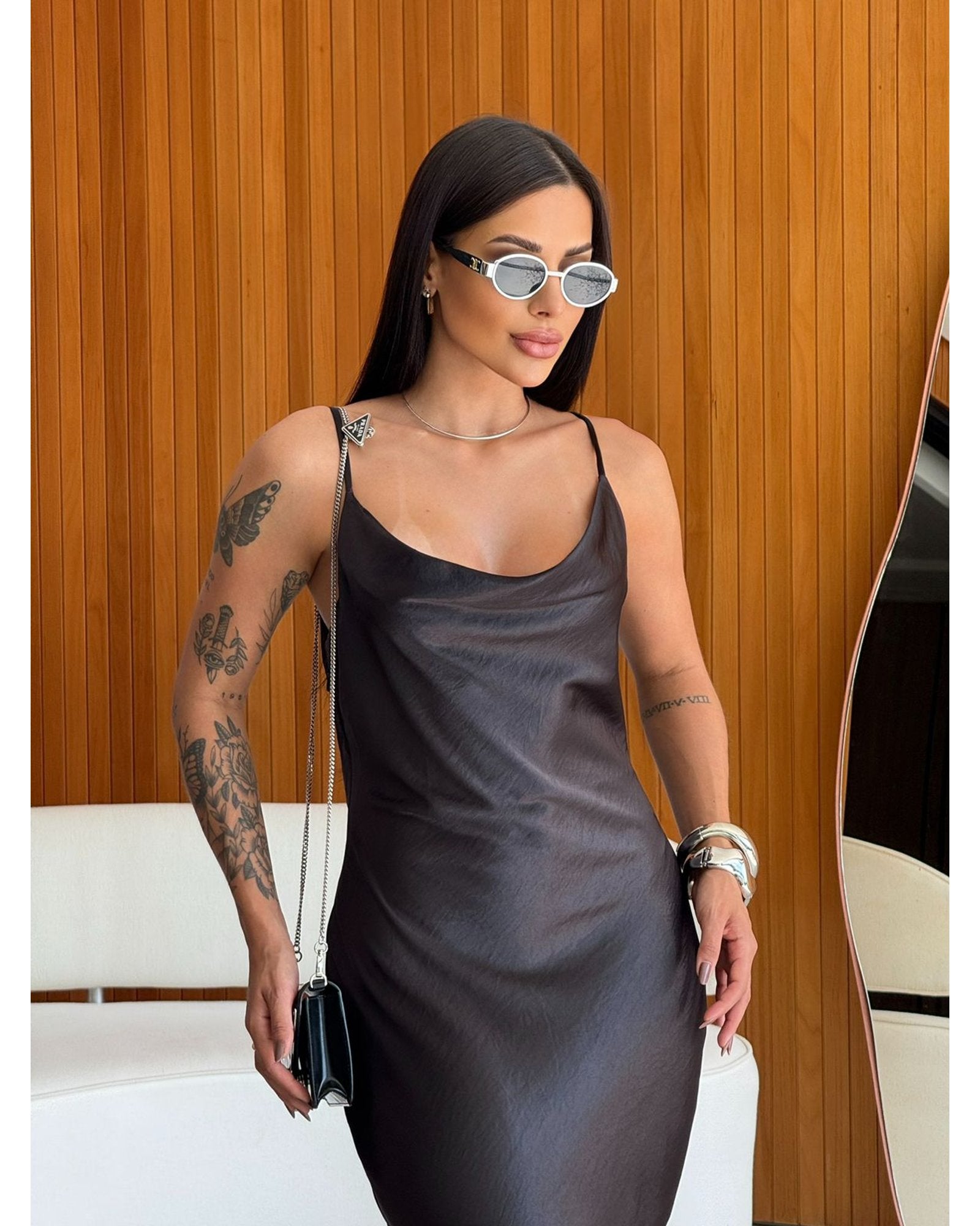 Vestido Cetim Lary