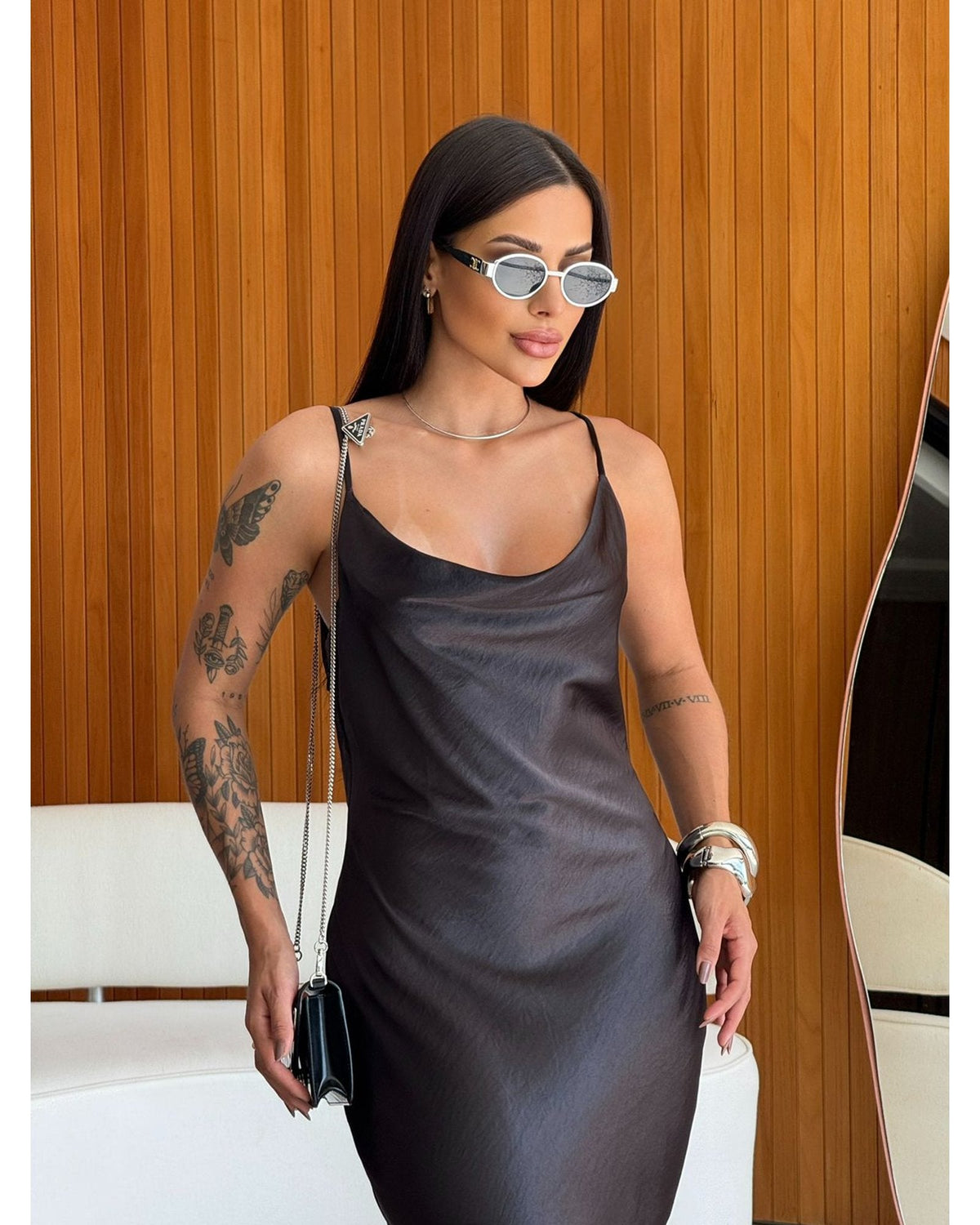 Vestido Cetim Lary