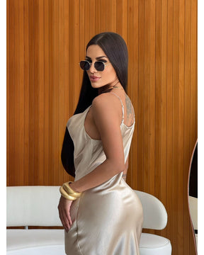 Vestido Cetim Lary