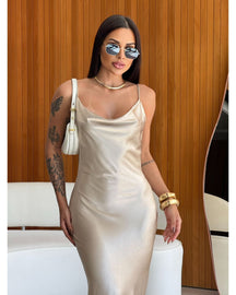 Vestido Cetim Lary