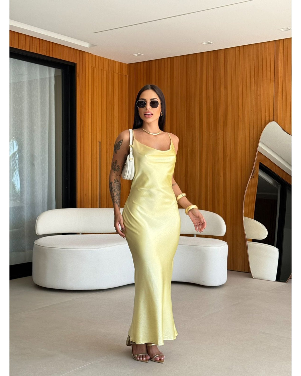 Vestido Cetim Lary
